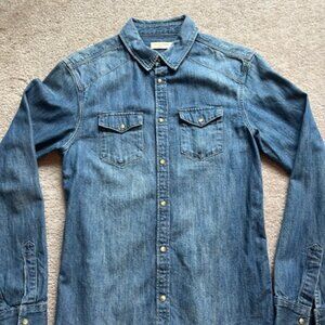 All SAINTS Denim Western Shirt